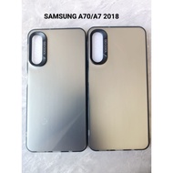 Softcase/Silikon IMD Case Hologram SAMSUNG A70 / A7 2018 Casing Pelindung Camera Bagian Belakang Ful
