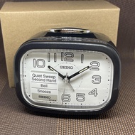 Seiko Clock QHK060K Quiet Sweep Silent Movement Bell Alarm Light Alarm Clock QHK060