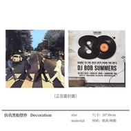 輕奢音樂主題仿真立式黑膠復古唱片機留聲機售樓處書房擺件