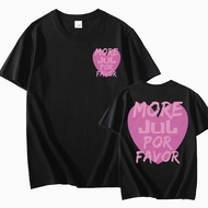 Rapper Jul Print Short Sleeve T-shirt Men Women Trend Y2K T Shirt Summer Short-sleeved Cotton French