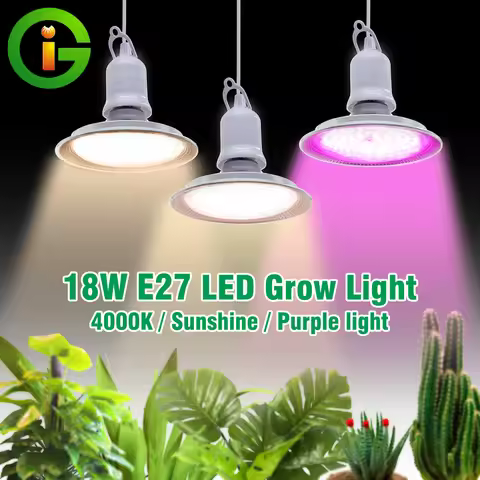 E27 18W Full Spectrum LED Grow Light Sunlike Phytolamp Bulb for Plants Flower Greenhouse Tent Hydrop