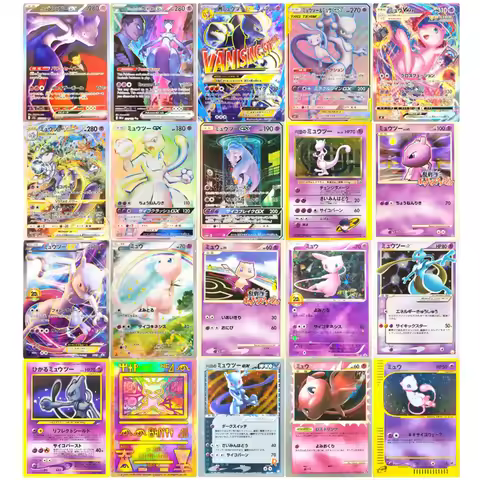 Proxy Pokemon Card Japanese Rocket Mewtwo MEW GX EX Vmax PTCG Collection Trading Card Game