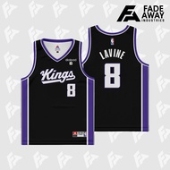 LAVINE 8 KINGS BLACK BASKETBALL JERSEY
