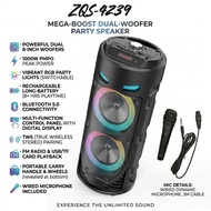 Sing-E ZQS-4239 Bluetooth Speaker KTV Karaoke Speaker RGB LED Light Portable Speaker With Microphone