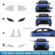 For BMW 2 Series Gran Coupe F74 2025 Headlight Rearview B Pillar Paint Protection Film Anti-scratch 