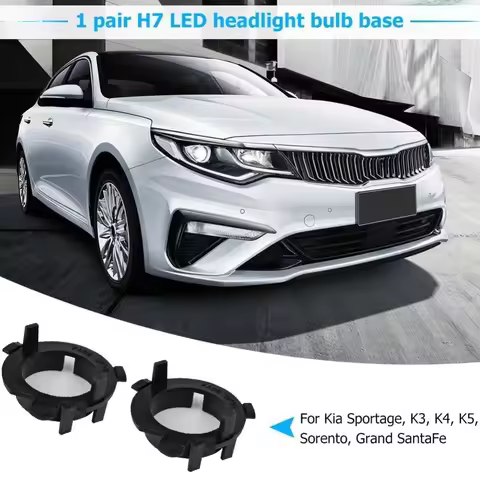 2pcs LED H7 Bulb Holder Adapter for Hyundai Veloster I30 H7 LED Headlight Headlamp H7 Base Adapter f