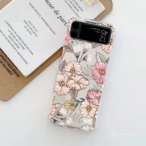 Oil Painting Retro Flower Clear Case For Motorola Razr 60 50 40 Ultra 2022 Razr60 Razr50 Ultra Hard 
