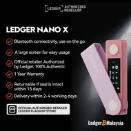 [Official Authorized Reseller – Malaysia]-LEDGER NANO X Pastel Pink Crypto Hardware Cold Wallet Cryp