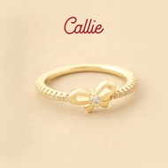 Callie 14k Gold Plated Rita Ribbon Ring Shop.Callie Gold Ring Ring
