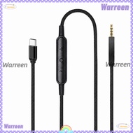 WARREEN 2.5mm to Type C Cable, 4.9ft / 1.5m With Mic 2.5mm to USB C Sound Cord, Lossless Noiseless B