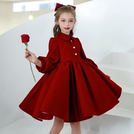Children Dress Flower Girl Princess Dress Girl Performance Piano Performance Dress Little Host Fashi