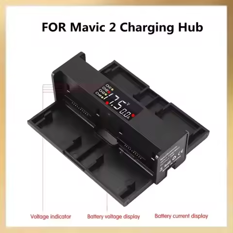 Battery Charger Hub for Mavic 2 Pro/Zoom Charging Hub Portable Smart Intelligent LED Drone Mavic 2 P