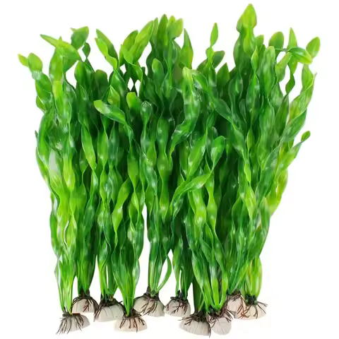 Plastic Aquarium Plants Fish Tank Decorations Artificial Seaweed Water Grass Underwater Plants for A