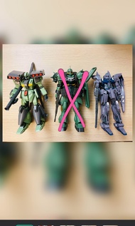 兩隻Bandai mobile suit 機動戰士鋼彈高達1:144 HGUC RGM-89S Stark Jegan強襲積根 AMS-129 地球連邦軍Delta Plus 自護UC UNicorn