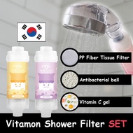 [Suitable for any shower head] Aroma Therapy Vitamin C VITAMON fragrance Shower Filter (Lemon 1ea + Lavender 1ea ) Set Made in Korea
