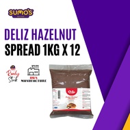 𝐖𝐇𝐎𝐋𝐄𝐒𝐀𝐋𝐄 𝟏2 𝐏𝐀𝐂𝐊 - Deliz Hazelnut Chocolate Spread-12KG