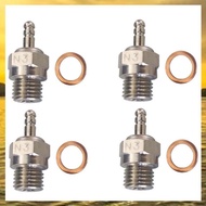 (HARB) 4Pcs N3 Glow Plug Nitro Truck Hot Spark Engine Parts OS RC Model Car 70117