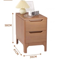 ตู้ข้างเตียง พร้อมลิ้นชัก ชั้นวางของ ขาวล้วน โต๊ะข้างเตียง t114