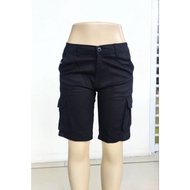 Seluar Men's Six Pocket Cargo Short Pants kain Stretchable Size 28-40