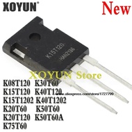 5pcs K08T120 K15T120 K15T1202 K20T60 K20T120 K30T60 K40T120 K40T1202 K50T60 K50T60A K75T60 IGBT TO-2