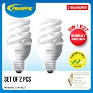 PowerPac 2x Energy Saving Bulb 9W / E27 Daylight (SMT9E27)