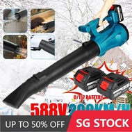 Blue 30000RPM Cordless Electric Air Blower Handheld Leaf Blower Dust Collector Sweeper Garden Tools 