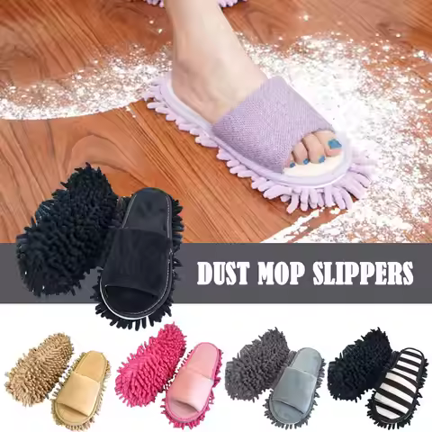Multifunction Floor Dust Cleaning Slippers Shoes Lazy Mopping Shoes Home Floor Cleaning Micro Fiber 