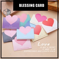 Ready Stock 10pcs Love Wishing Card Kad Ucapan Wish Card Kad Love Card Kad Florist Flower Suprise De