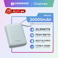 Orashare PM20C 20000mAh Built-in Cable Compact Powerbank