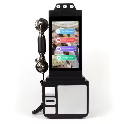 &c SPRING PLANTING Touch-screen Audio&Video Guestbook 64GB Phone Recorder Video Guestbook for Weddin