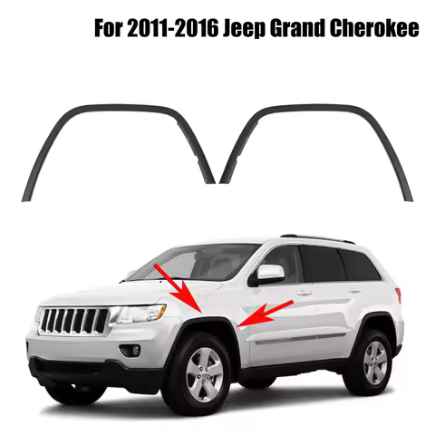 For 2011-2016 Jeep Grand Cherokee Car Front Fender Flare Wheel Arch Molding Eyebrow 1MP38RXFAE/CH129