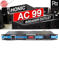 HONIC AC99 BREAKER OUTLET AC 99 ปลั๊กรางจ่ายไฟ สำหรับติดแล็ค รวม 9 ปลั๊ก 30A พร้อมหน้าจอ แสดงสถานะ โ