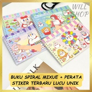 NEWEST STICKER BOOK + SPIRAL STICKER LEVEL MIXUE IDOL PICTURE UNIQUE STICKER / PRICE FOR 1 PCS STICK