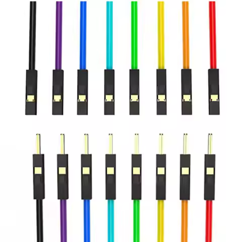 10pcs 1P Super Soft Silicon Dupont Cable For Arduino 5/10cm 20cm 2.54mm Pitch Male Female Dupont Jum
