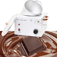 4000ml Chocolate Melting Pot(1 pots), 300W Chocolate Tempering Melter Machine 30℃~100℃, Electric Heater Melting Warming Fondue Machine with Wooden Handle