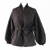 สภาพดีเยี่ยม: เสื้อแจ็กเก็ตผ้าแคชเมียร์บุนวมแบบมีเข็มขัด รุ่น WEEKEND MaxMara 54860145 สีน้ำตาลเข้ม 