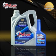 JV Auto Lube Set Engine Oil 10W-40 SP Semi Synthetic 8,000km(4L) + Engine Flush(1bottle/300ml)