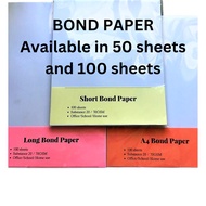 (Positivity) 100 or 50 sheets Long Bond Paper / Short Bond Paper / A4 Bond Paper school supplies