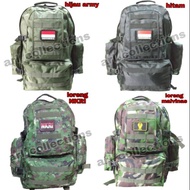 HIJAU Jumbo 60L Black and Green Camouflage Backpack, army tactical outdoor Backpack
