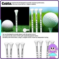 100pcs Golf Wood Tees, Wooden 69/83mm White Striped Golf Tee, Durable Digital Scale Golf Tee Support