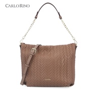 Carlo Rino Brown Willow Shoulder Crossbody Bag