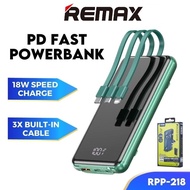 REMAX Power bank 10000mAh Fast Charging PD RPP-218 20W Power bank With Cable