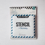 Heidi Swapp Mixed Media Stencil Minis & Cardstock 4"X4" - 6pcs/pack - Insta Patterns