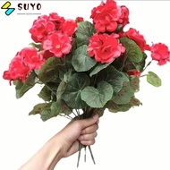 SUYO Begonia Flower Artificial Plants, Silk 35CM Simulated Begonia Flower,  DIY Artificial Flower Ta