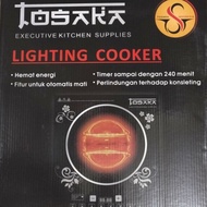 Kompor Listrik Tosaka Lighting Cooker BONUS Teflon Anti Lengket Tosaka