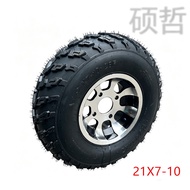 Tayar motosikal pantai go-kart ATV 21X7-10 inci dengan rim roda aluminium 175mm untuk go-kart