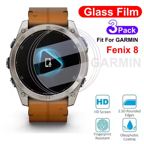 3pcs/lot Tempered Glass Watch For Garmin Fenix 8 43mm/47mm/51mm Screen Protector Film Fenix8 47mm So