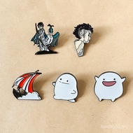 Wow Wow Wow Anime Metal Brooch What Life You Want to Live Canglu and Young Peripheral Accessories H3