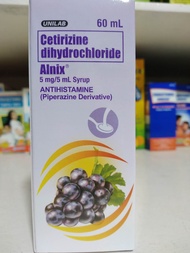 Alnix ( Cetirizine dihydrochloride) 5mg/5ml Syrup  60ml