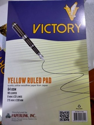 Victory Yellow Pad / Yellow Ruled Pad Paper 90 leaves Thick 64 gsm